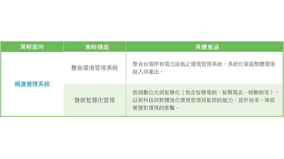 108年公布的環境白皮書中，台電將發展智慧能源管理設定為六大策略面向之一。